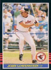 John Lowenstein 1985 baseball card
