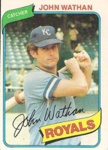 John Wathan 1980 baseball card