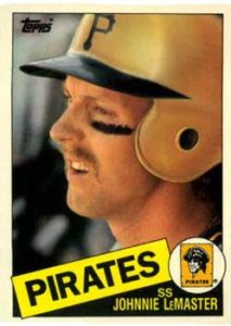 Johnnie LeMaster 1985 baseball card