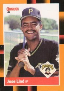 Jose Lind 1988 baseball card