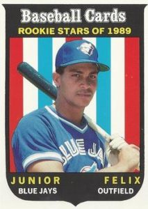 Junior Felix 1989 baseball card