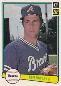 Ken Dayley 1982 baseball card