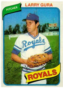 Larry Gura 1980 baseball card