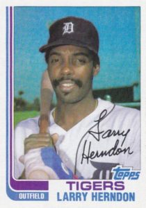 Larry Herndon 1982 baseball card