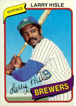 Larry Hisle 1980 baseball card - 1980s Baseball