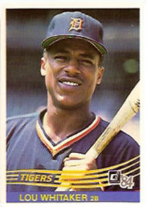 Lou Whitaker 1984 baseball card