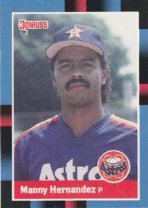 Manny Hernandez baseball card