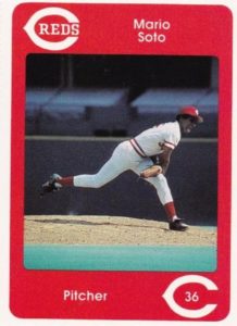 Mario Soto 1984 baseball card
