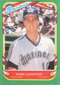 Mark Langston 1987 Fleer baseball card