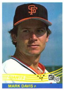 Mark davis 1984 baseball card
