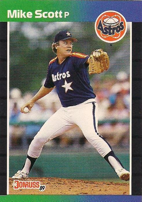 Mike Scott 1989 baseball card - 1980s Baseball