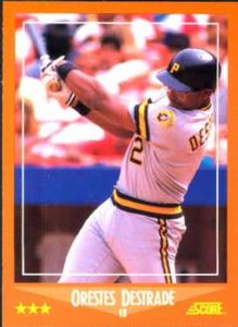 Orestes Destrade 1988 baseball card