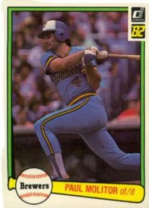 Paul Molitor 1982 baseball card
