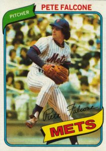 Pete Falcone 1980 baseball card