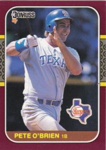 Pete O'Brien 1987 baseball card