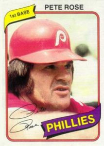 Pete Rose 1980 baseball card