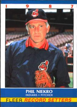 Phil Niekro 1987 baseball card - 1980s Baseball