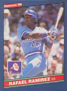 Rafael Ramirez 1986 baseball card