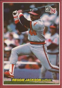 Reggie Jackson 1984 Donruss Baseball Card