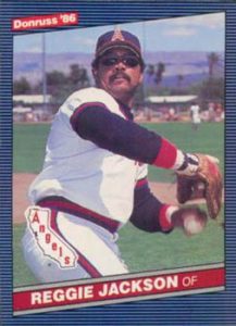 Reggie Jackson 1986 Donruss Baseball Card