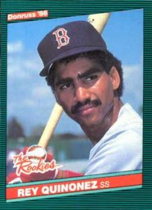 Rey quinones 1986 baseball card