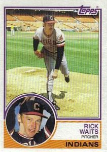 Rick Waits 1983 baseball card