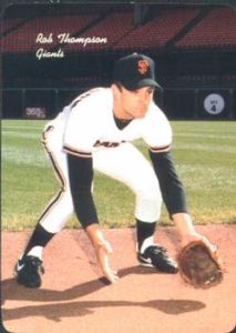 Robby Thompson 1986 baseball card2