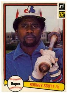 Rodney Scott 1982 baseball card