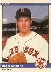 Roger Clemens 1984 baseball card
