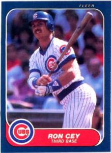 Ron Cey 1986 baseball card