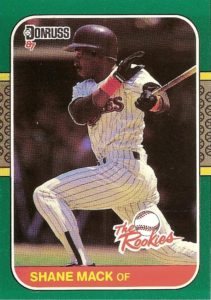 Shane Mack 1987 baseball card