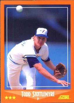Todd Stottlemyre 1988 baseball card