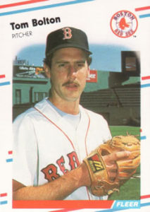Tom Bolton 1986 baseball card