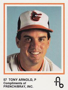 Tony Arnold baseball card