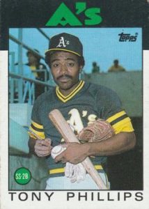 Tony Phillips 1986 Topps Baseball Card