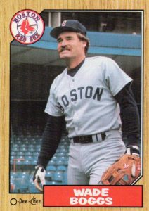 Wade Boggs 1987 baseball card