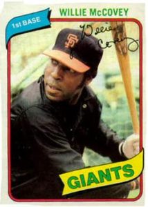 Willie McCovey 1980 baseball card