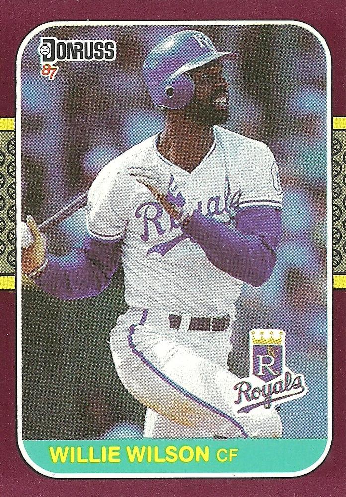 Willie Wilson 1987 baseball card