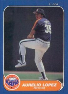 Aurelio Lopez 1986 baseball card