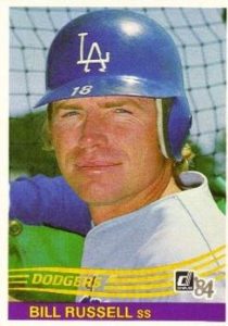 Bill Russell 1984 Donruss baseball card