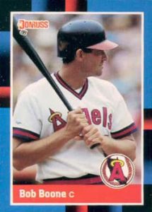 Bob Boone 1988 baseball card