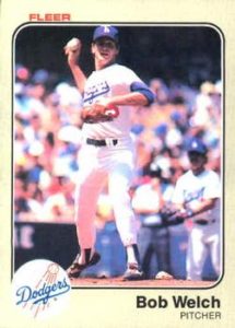 Bob Welch 1983 baseball card
