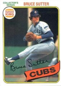 Bruce Sutter 1980 Baseball card