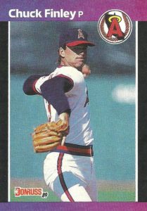 Chuck FInley 1989 baseball card