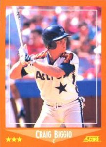Craig Biggio 1988 baseball card