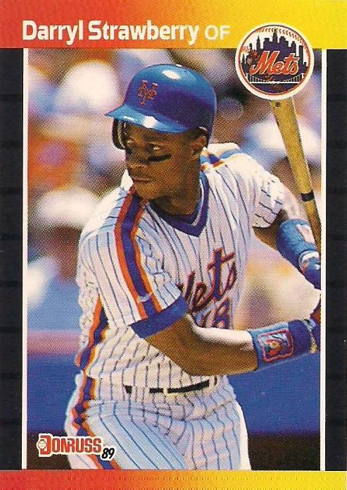 Darryl Strawberry 1989 Baseball Card 1980s Baseball