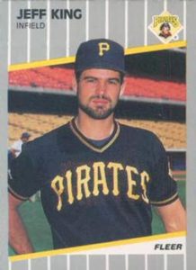 Jeff King 1989 baseball card