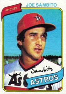 Joe Sambito 1980 baseball cards