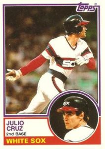 Julio Cruz 1983 baseball card