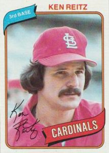 Ken Reitz 1980 baseball card
